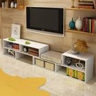 Melamine Covered Solid Wood TV Stands For Flat Screens Low Formaldehyde Emission